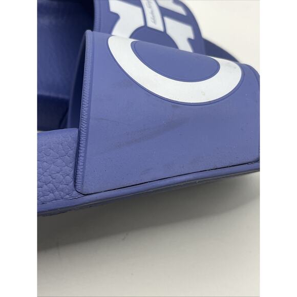 Salvatore Ferragamo Groove II Gancini Sports Pool Slides Purple Women Sz 7.5 US - Picture 8 of 16